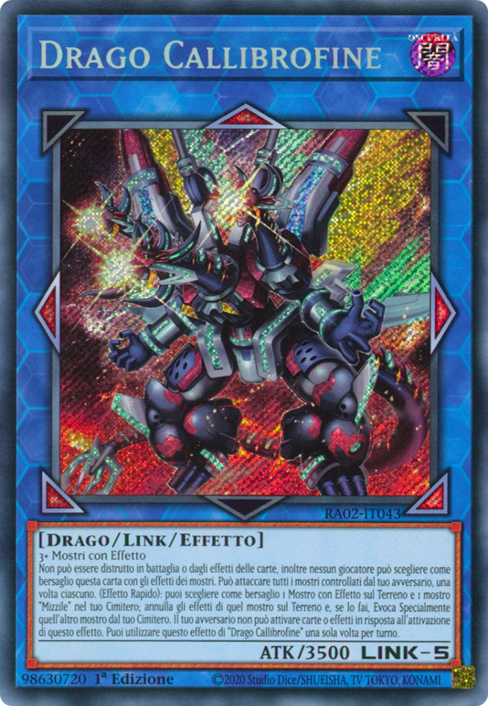 RA02-IT043 Drago Callibrofine Rara Segreta 1a Edizione (IT) -NEAR MINT-