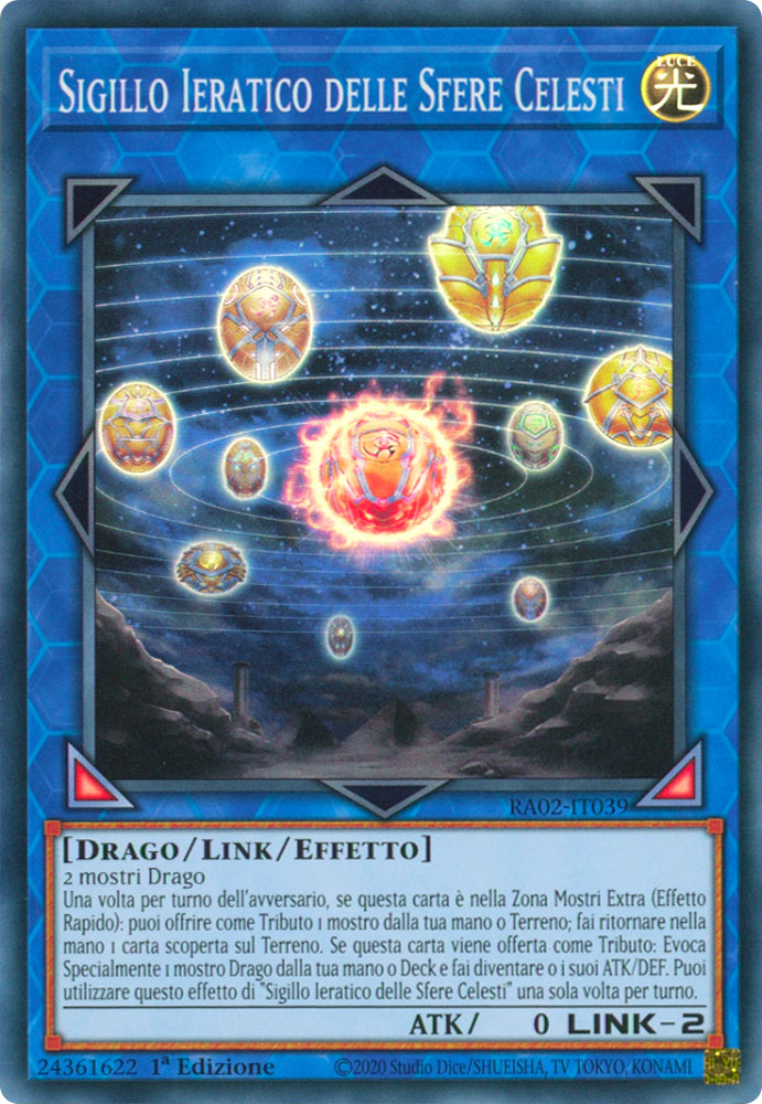 RA02-IT039 Sigillo Ieratico delle Sfere Celesti Super Rara 1a Edizione (IT) -NEAR MINT-