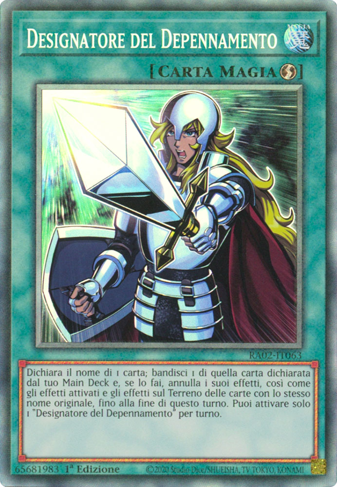 RA02-IT063 Designatore del Depennamento Rara Collector 1a Edizione (IT) -NEAR MINT-