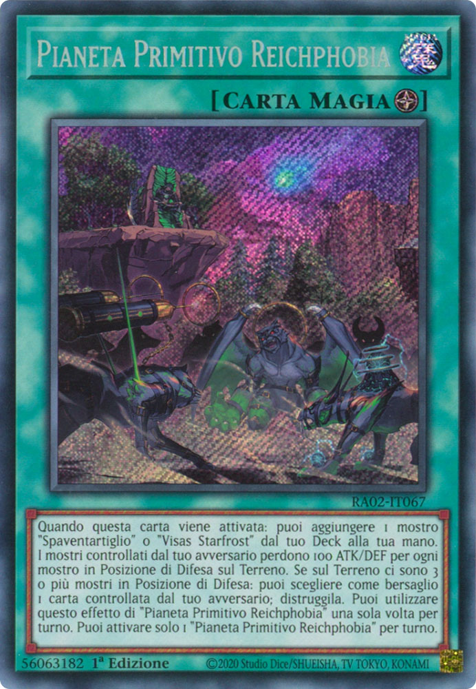 RA02-IT067 Pianeta Primitivo Reichphobia Rara Segreta 1a Edizione (IT) -NEAR MINT-