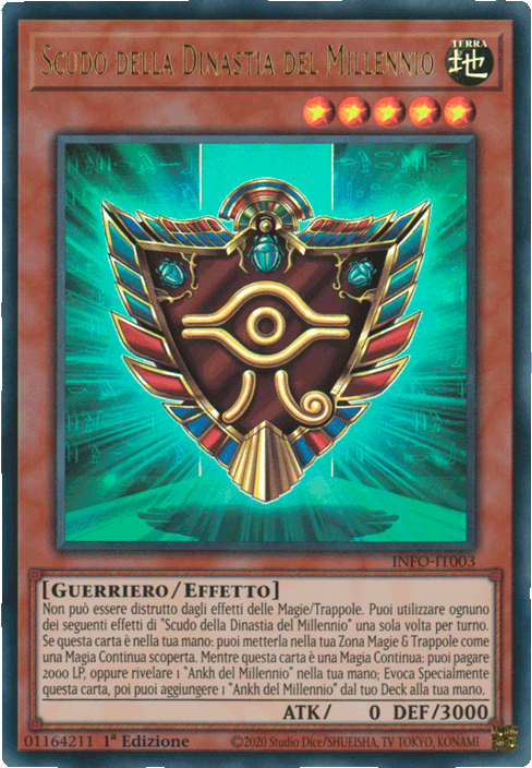 INFO-IT003 Scudo della Dinastia del Millennio Ultra Rara 1a Edizione (IT) -NEAR MINT-