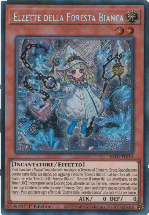 INFO-IT014 Elzette della Foresta Bianca Rara Segreta 1a Edizione (IT) -NEAR MINT-