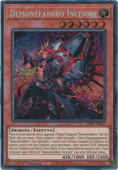 INFO-IT017 Demonefabbro Incisore Rara Segreta Quarto di Secolo 1a Edizione (IT) -NEAR MINT-