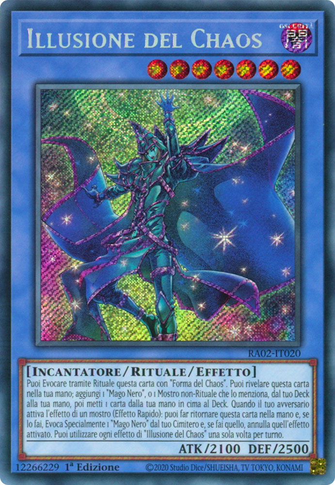 RA02-IT020 Illusione del Chaos Rara Segreta 1a Edizione (IT) -NEAR MINT-