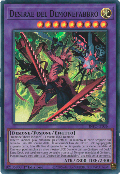 INFO-IT036 Desirae del Demonefabbro Super Rara 1a Edizione (IT) -NEAR MINT-