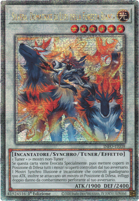 INFO-IT038 Silvera, Domatrice di Lupi della Foresta Bianca Rara Segreta Quarto di Secolo 1a Edizione (IT) -NEAR MINT-