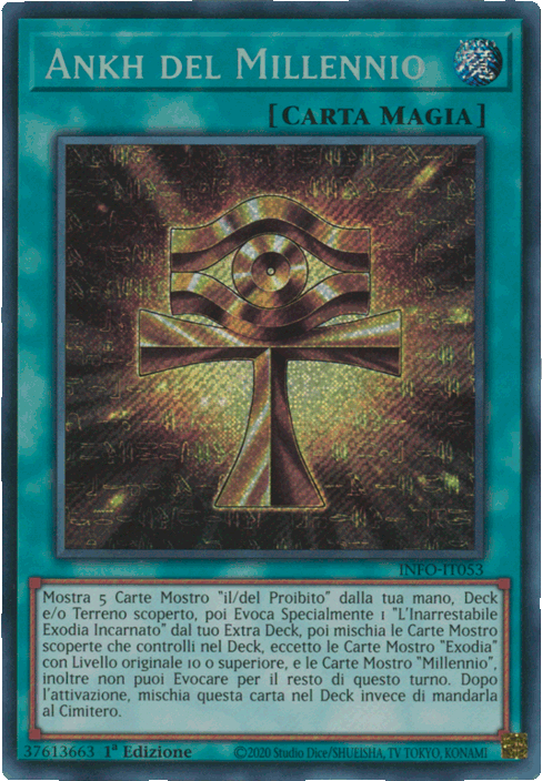 INFO-IT053 Ankh del Millennio Rara Segreta 1a Edizione (IT) -NEAR MINT-