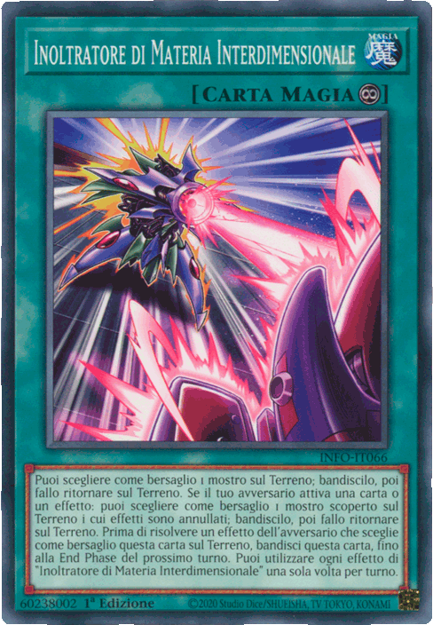 INFO-IT066 Inoltratore di Materia Interdimensionale Comune 1a Edizione (IT) -NEAR MINT-