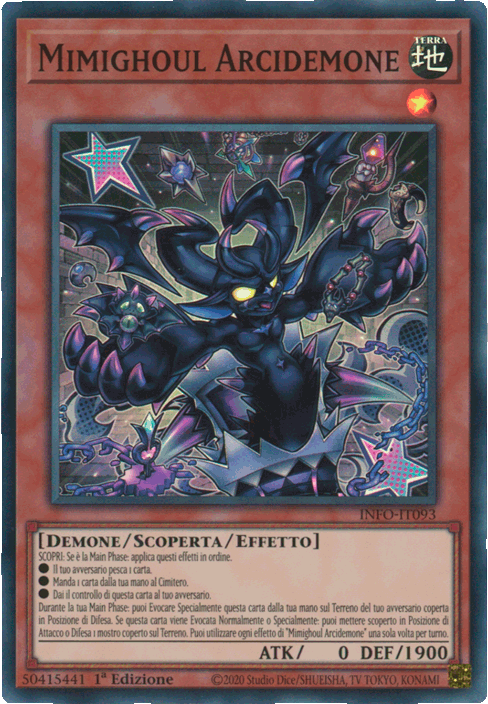 INFO-IT093 Mimighoul Arcidemone Super Rara 1a Edizione (IT) -NEAR MINT-