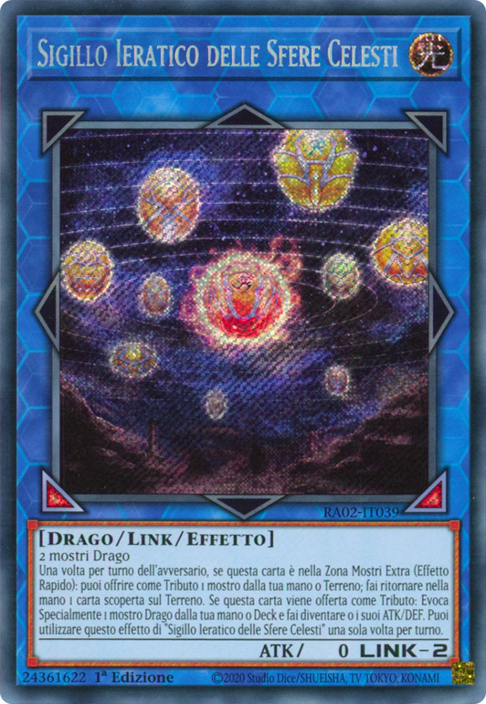 RA02-IT039 Sigillo Ieratico delle Sfere Celesti Rara Segreta 1a Edizione (IT) -NEAR MINT-