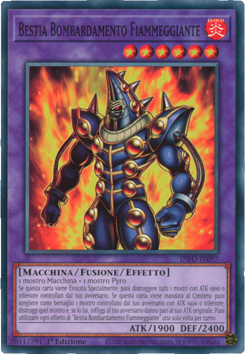 INFO-IT097 Bestia Bombardamento Fiammeggiante Comune 1a Edizione (IT) -NEAR MINT-