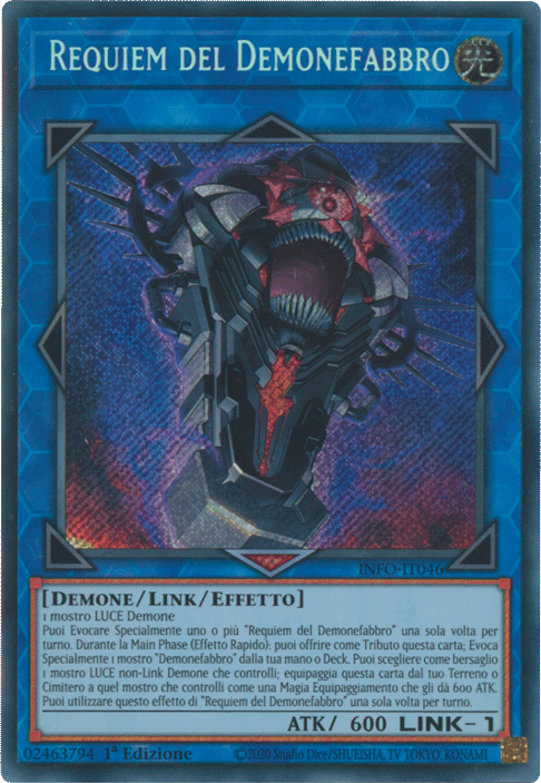 INFO-IT046 Requiem del Demonefabbro Rara Segreta 1a Edizione (IT) -NEAR MINT-