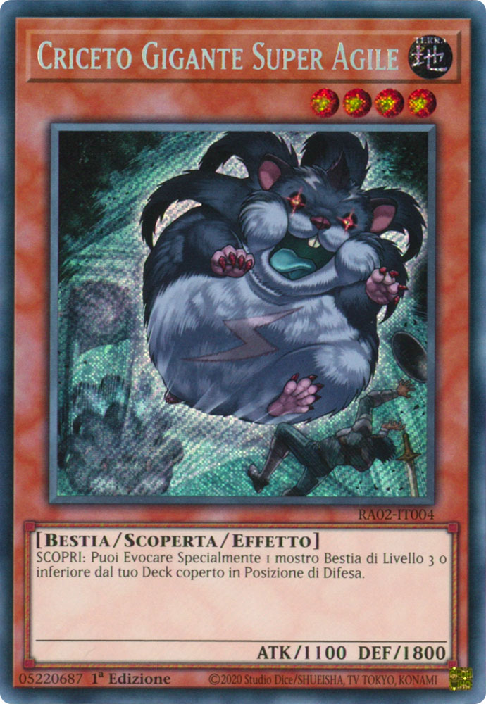 RA02-IT004 Criceto Gigante Super Agile Rara Segreta 1a Edizione (IT) -NEAR MINT-