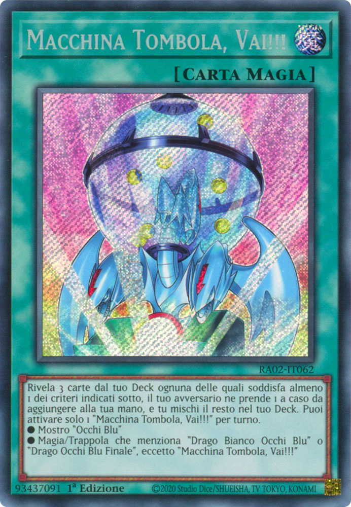 RA02-IT062 Macchina Tombola, Vai!!! Rara Segreta 1a Edizione (IT) -NEAR MINT-