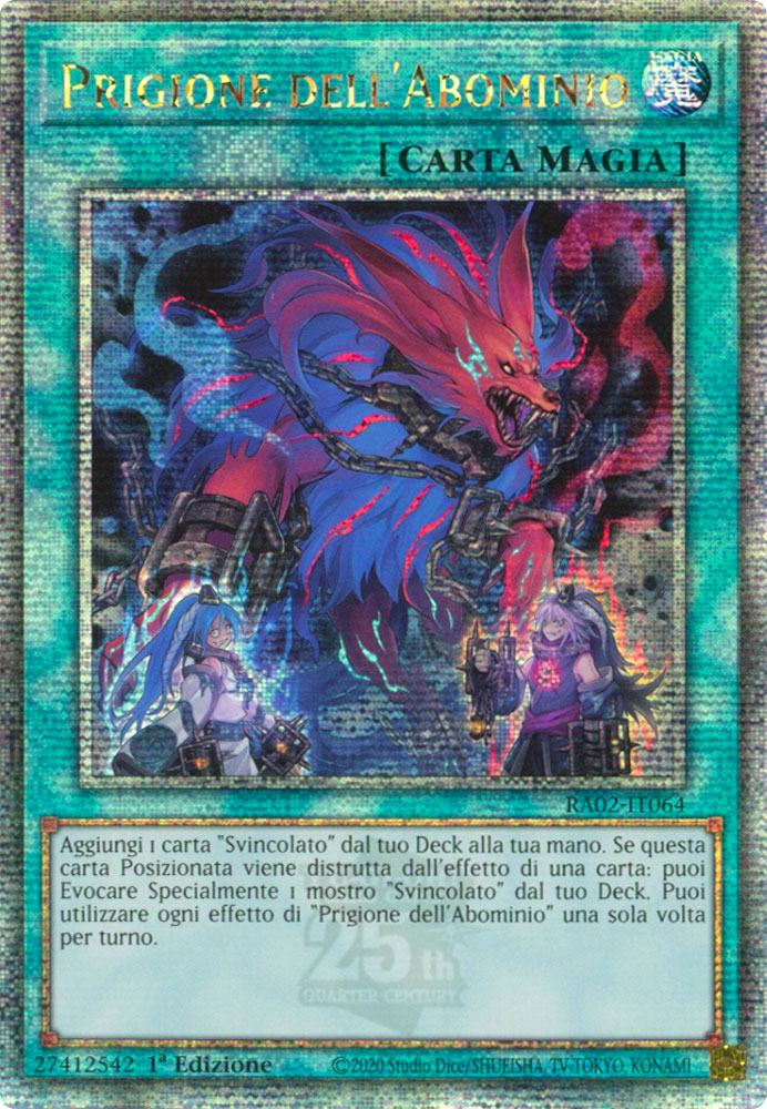 RA02-IT064 Prigione dell'Abominio Rara Segreta Quarto di Secolo 1a Edizione (IT) -NEAR MINT-
