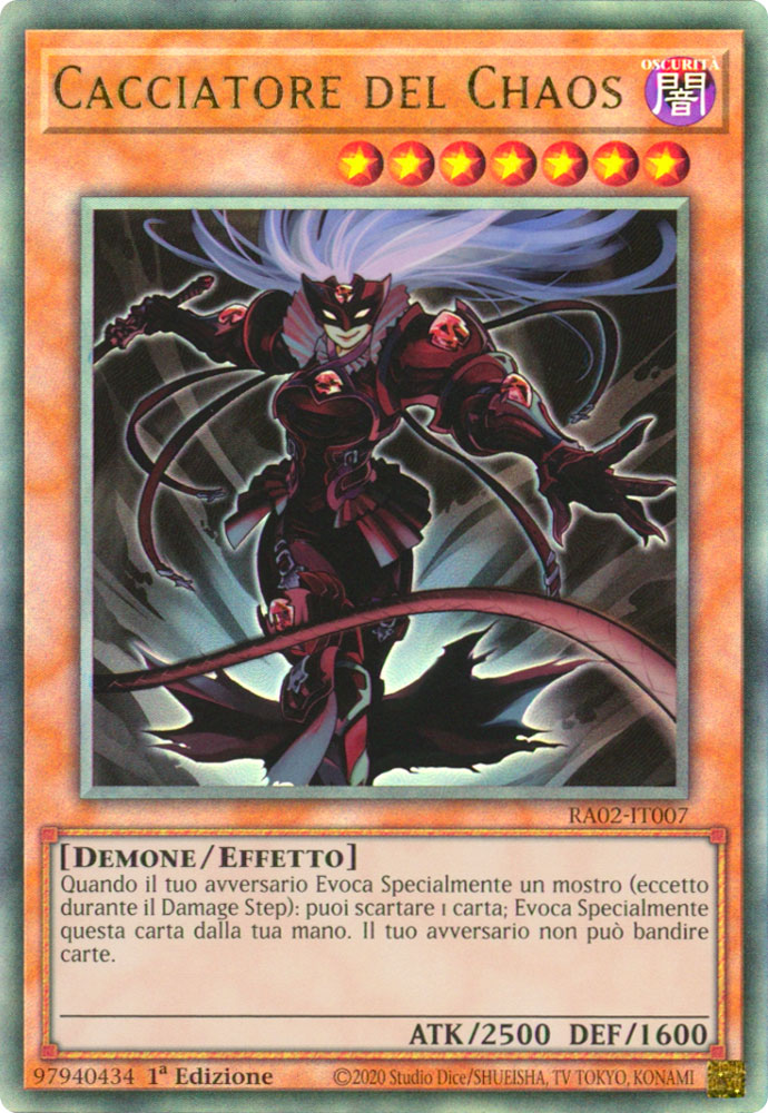 RA02-IT007 Cacciatore del Chaos Rara Ultimate 1a Edizione (IT) -NEAR MINT-