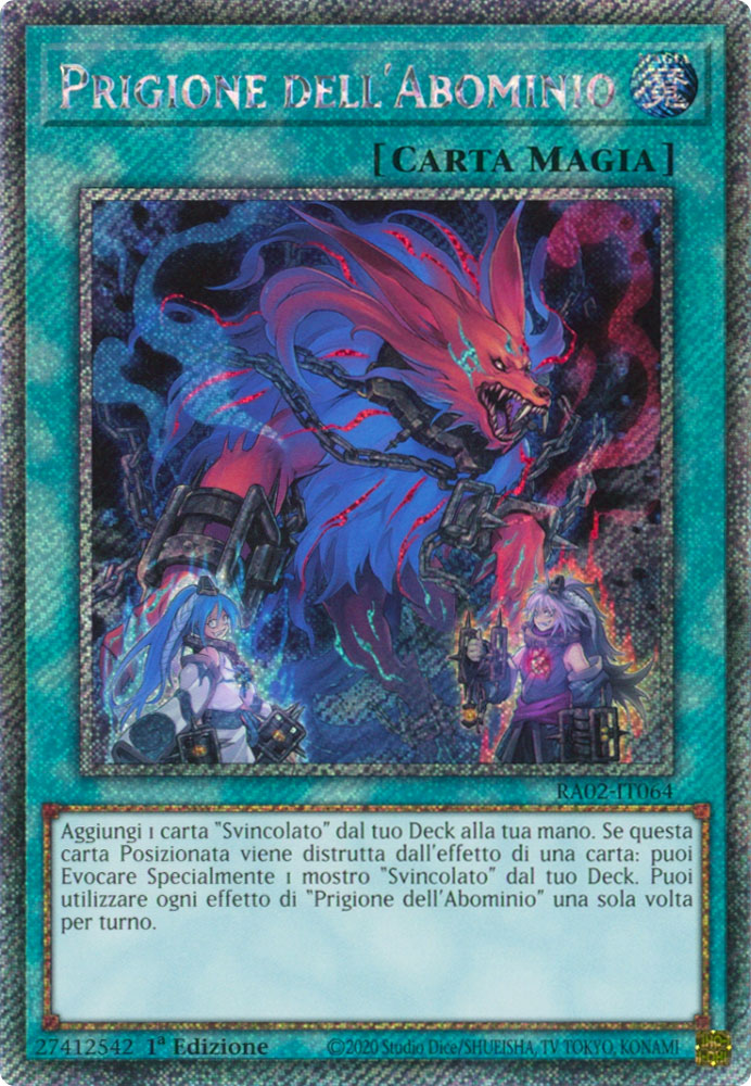 RA02-IT064 Prigione dell'Abominio Platinum Segreta 1a Edizione (IT) -NEAR MINT-