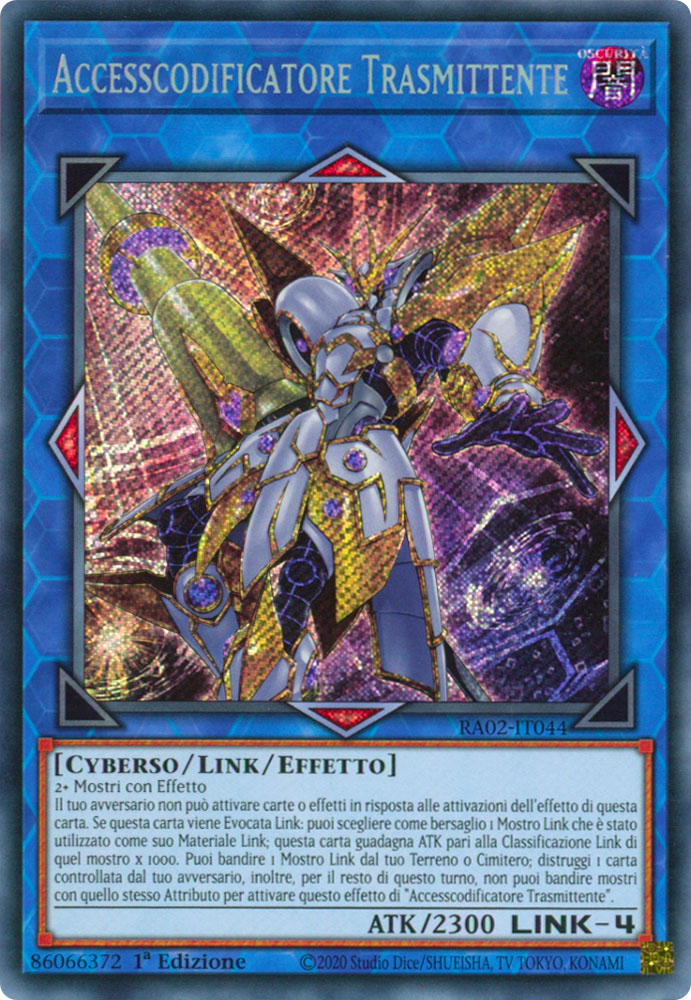 RA02-IT044 Accesscodificatore Trasmittente Rara Segreta 1a Edizione (IT) -NEAR MINT-