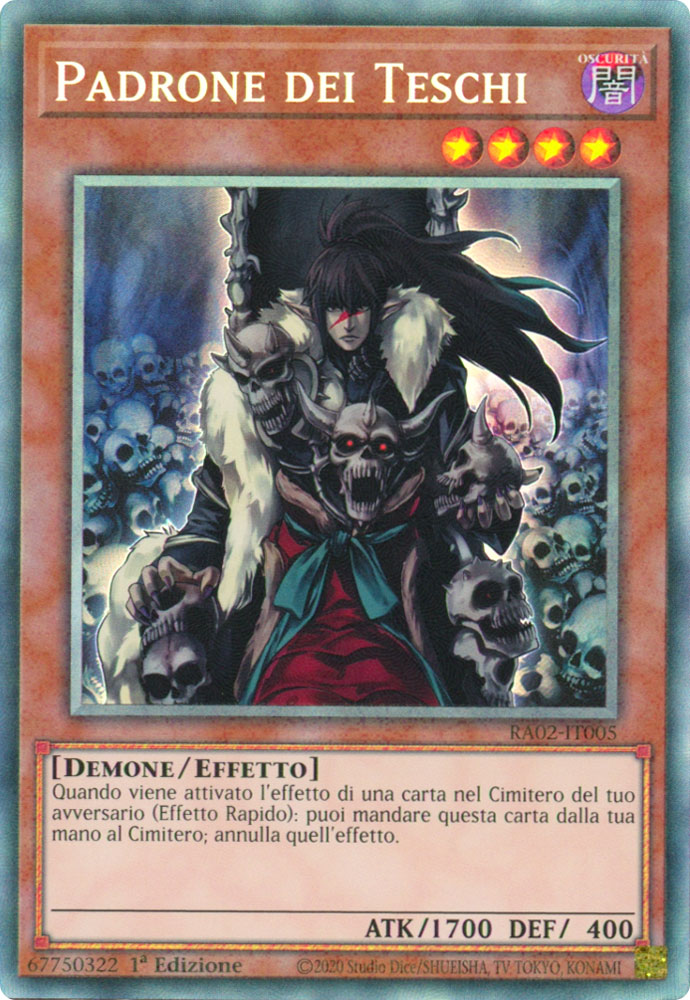 RA02-IT005 Padrone dei Teschi Rara Collector 1a Edizione (IT) -NEAR MINT-