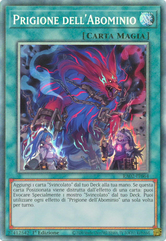 RA02-IT064 Prigione dell'Abominio Rara Collector 1a Edizione (IT) -NEAR MINT-
