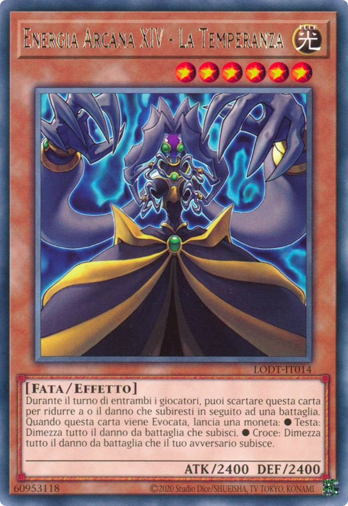LODT-IT014 Energia Arcana XIV-La Temperanza Rara unlimited (ristampa) (IT) -NEAR MINT-