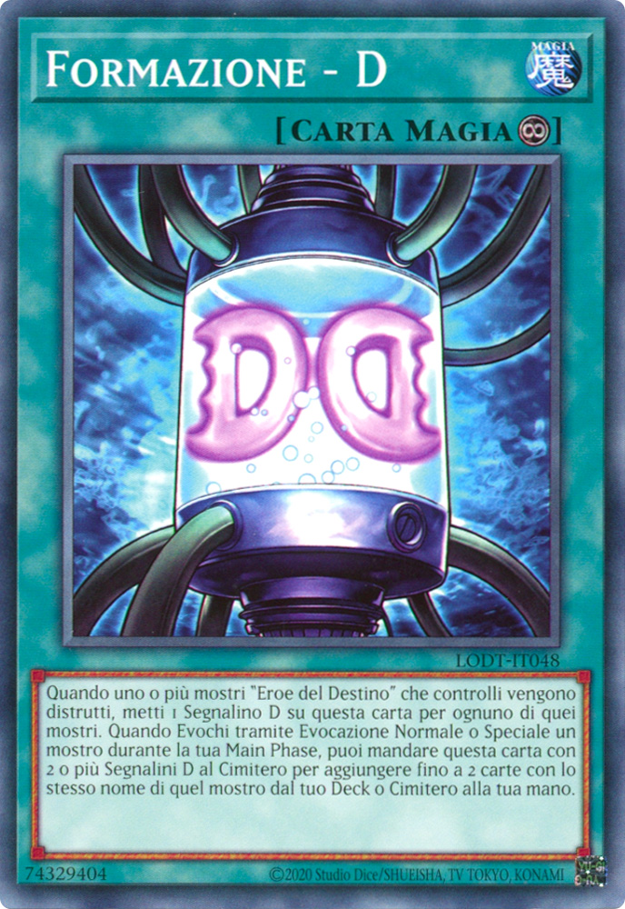 LODT-IT048 Formazione-D Comune unlimited (ristampa) (IT) -NEAR MINT-