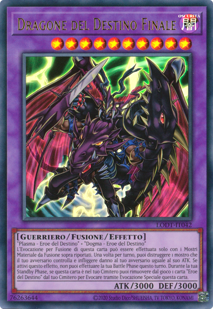 LODT-IT042 Dragone del Destino Finale Ultra Rara unlimited (ristampa) (IT) -NEAR MINT-