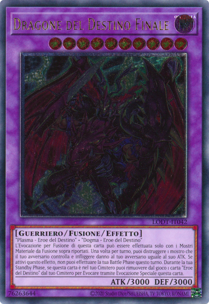 LODT-IT042 Dragone del Destino Finale Rara ultimate unlimited (ristampa) (IT) -NEAR MINT-