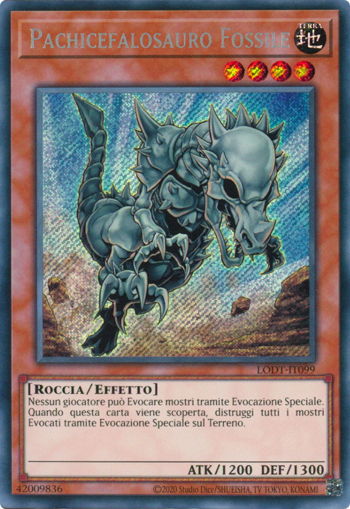 LODT-IT099 Pachicefalosauro Fossile Rara Segreta unlimited (ristampa) (IT) -NEAR MINT-