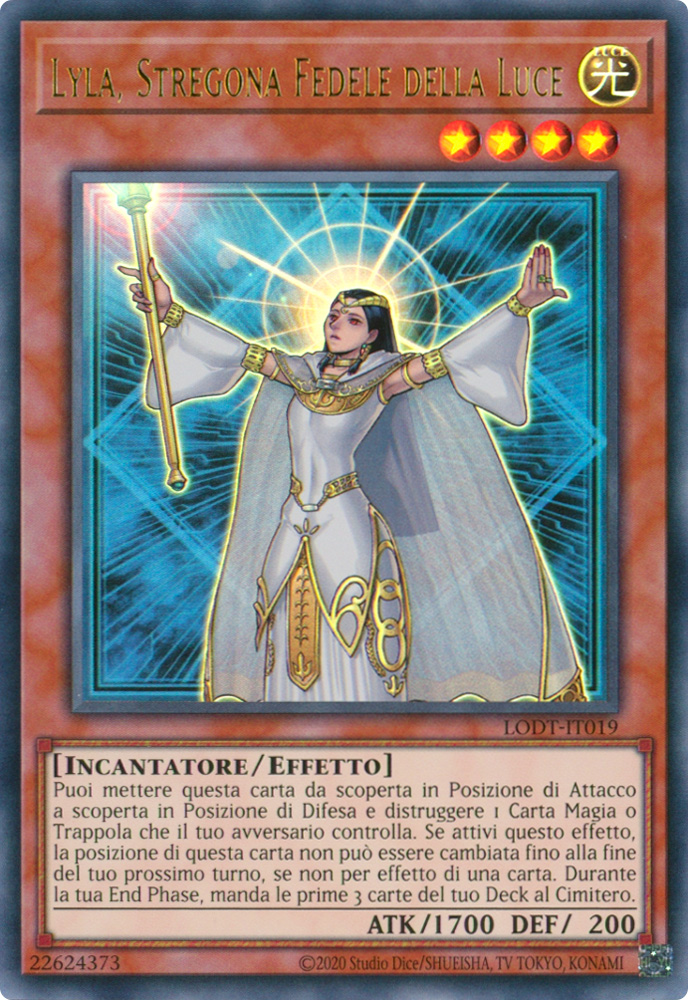 LODT-IT019 Lyla, Stregona Fedele della Luce Ultra Rara unlimited (ristampa) (IT) -NEAR MINT-