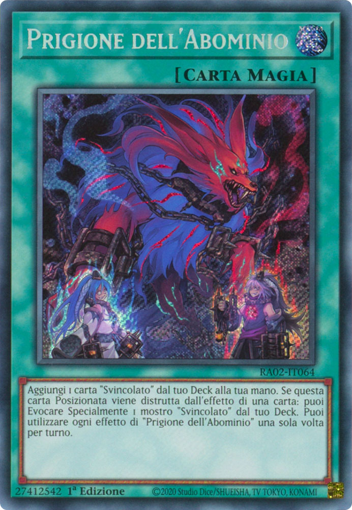 RA02-IT064 Prigione dell'Abominio Rara Segreta 1a Edizione (IT) -NEAR MINT-