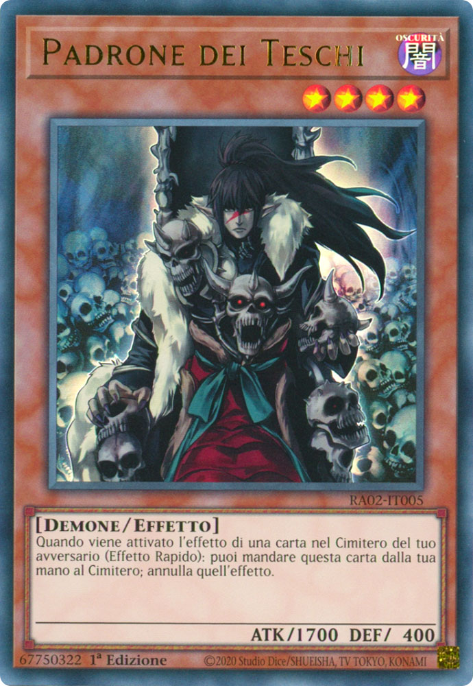 RA02-IT005 Padrone dei Teschi Ultra Rara 1a Edizione (IT) -NEAR MINT-