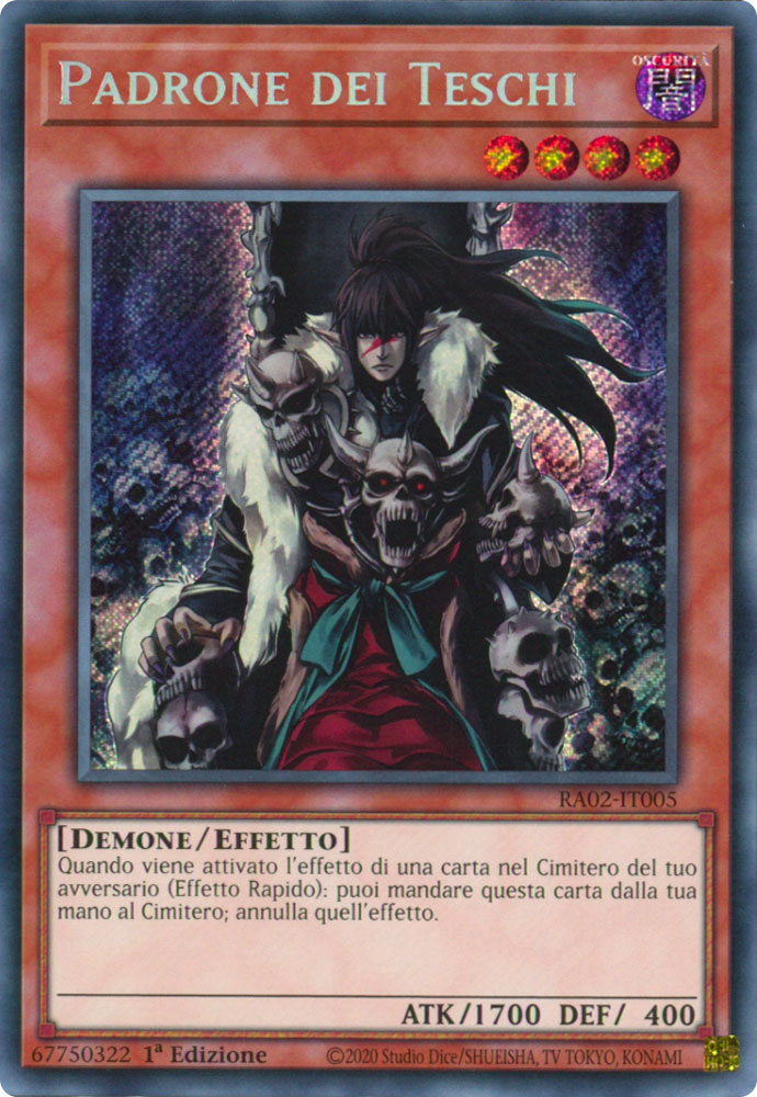 RA02-IT005 Padrone dei Teschi Rara Segreta 1a Edizione (IT) -NEAR MINT-