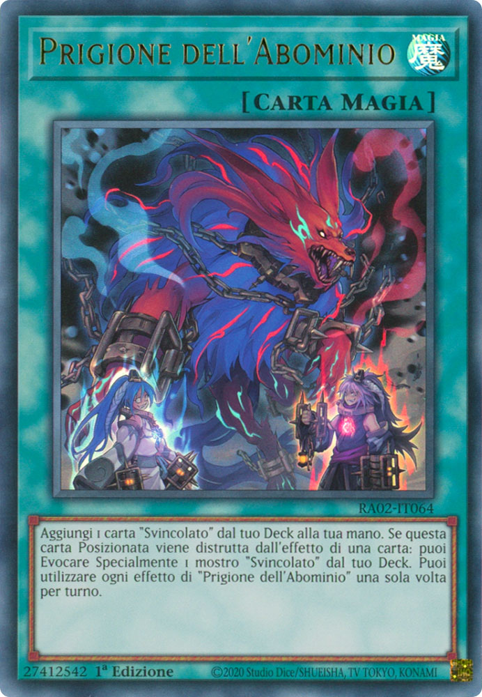 RA02-IT064 Prigione dell'Abominio Ultra Rara 1a Edizione (IT) -NEAR MINT-