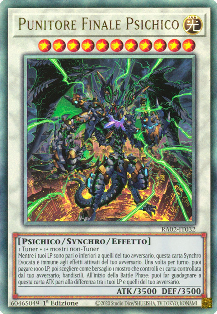 RA02-IT032 Punitore Finale Psichico Rara Ultimate 1a Edizione (IT) -NEAR MINT-
