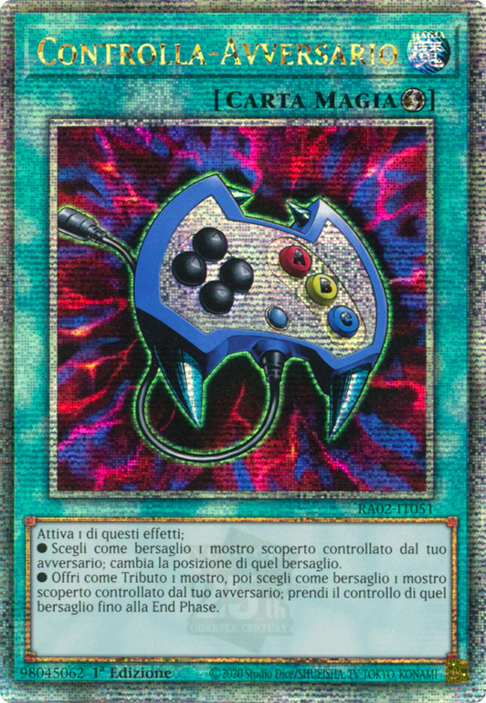 RA02-IT051 Controlla-Avversario Rara Segreta Quarto di Secolo 1a Edizione (IT) -NEAR MINT-