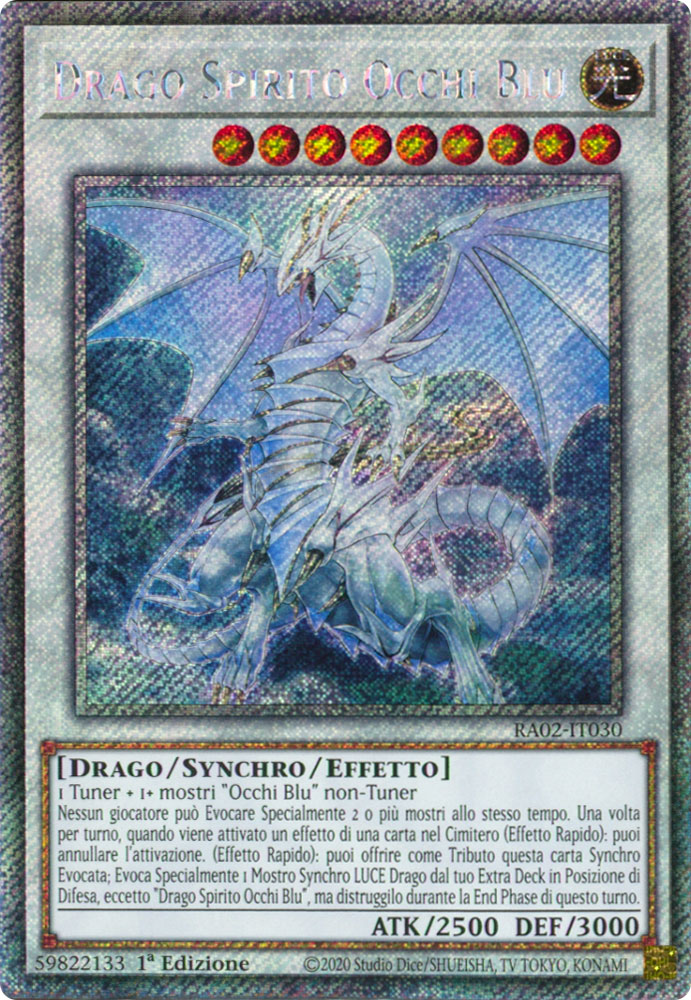 RA02-IT030 Drago Spirito Occhi Blu Platinum Segreta 1a Edizione (IT) -NEAR MINT-