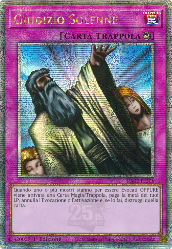 RA02-IT075 Giudizio Solenne Rara Segreta Quarto di Secolo 1a Edizione (IT) -NEAR MINT-