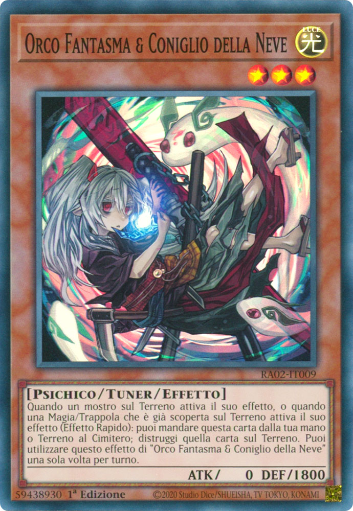 RA02-IT009 Orco Fantasma & Coniglio della Neve (Versione Alternativa) Super Rara 1a Edizione (IT) -NEAR MINT-