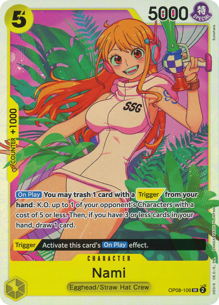 OP08-106 Nami super rare foil (EN) -NEAR MINT-