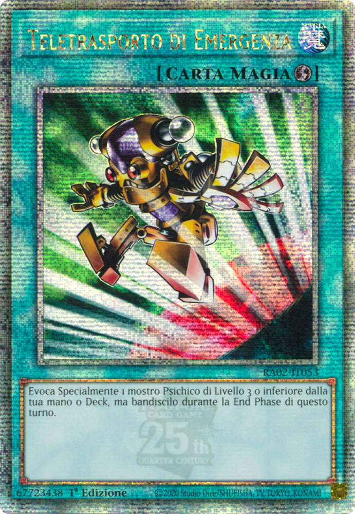 RA02-IT053 Teletrasporto di Emergenza Rara Segreta Quarto di Secolo 1a Edizione (IT) -NEAR MINT-