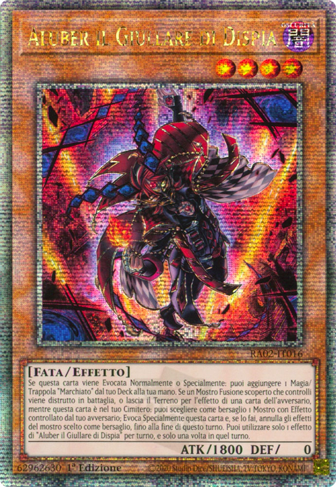 RA02-IT016 Aluber il Giullare di Dispia Rara Segreta Quarto di Secolo 1a Edizione (IT) -NEAR MINT-