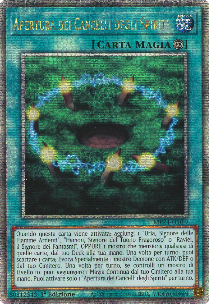 MP24-IT019 Apertura dei Cancelli degli Spiriti rara segreta quarto di secolo 1a Edizione (IT) -NEAR MINT-