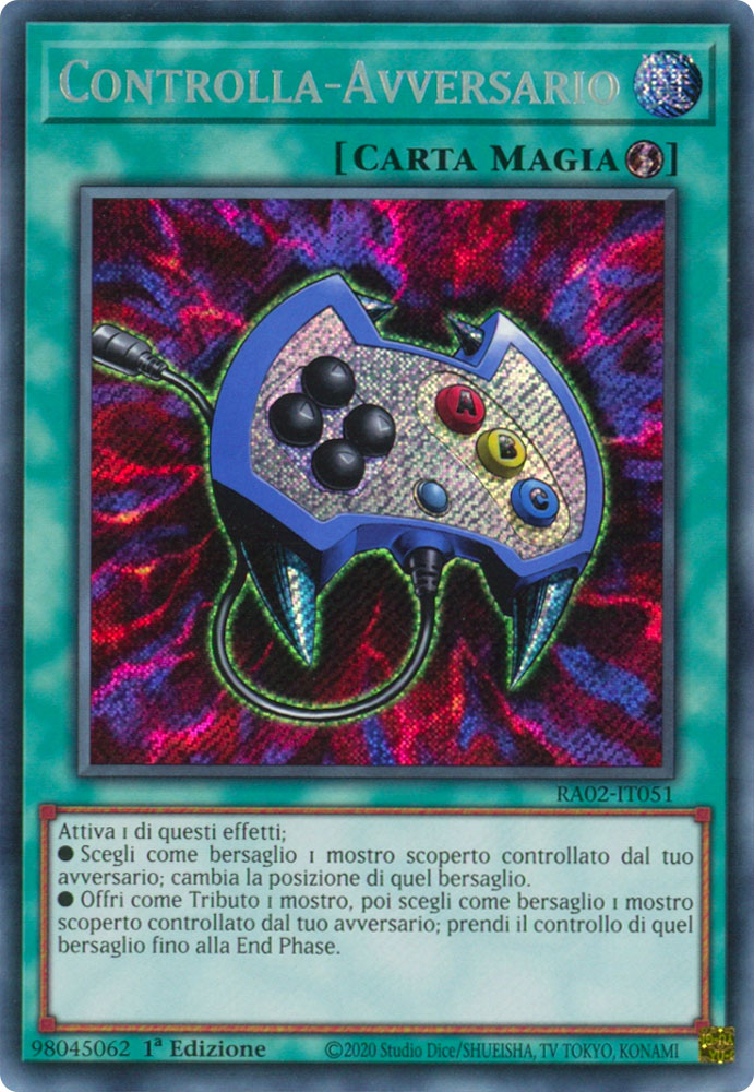 RA02-IT051 Controlla-Avversario Rara Segreta 1a Edizione (IT) -NEAR MINT-