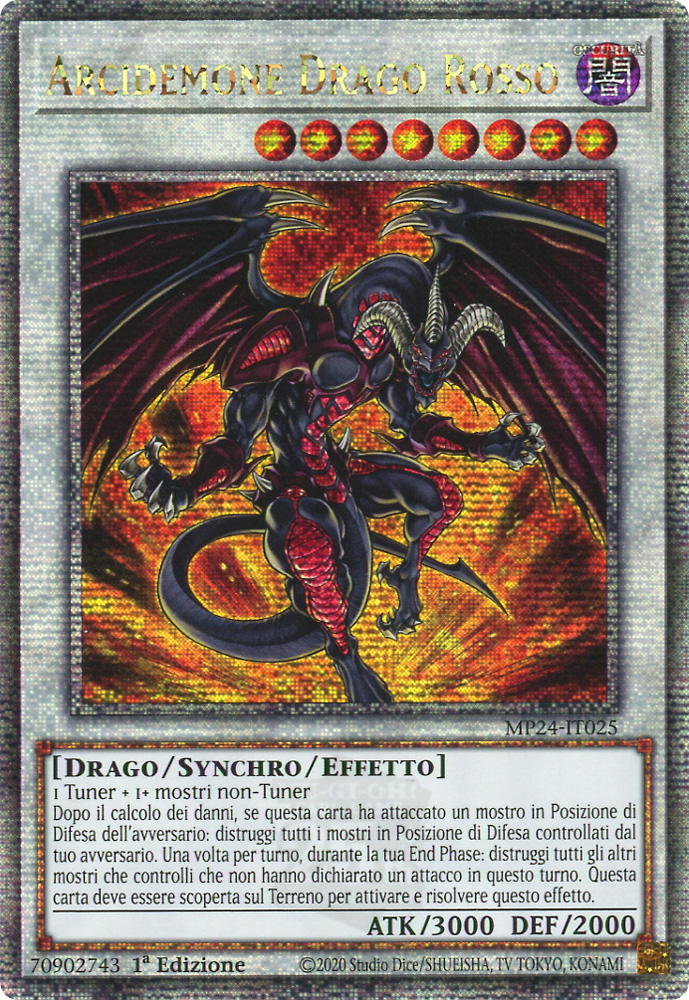 MP24-IT025 Arcidemone Drago Rosso rara segreta quarto di secolo 1a Edizione (IT) -NEAR MINT-