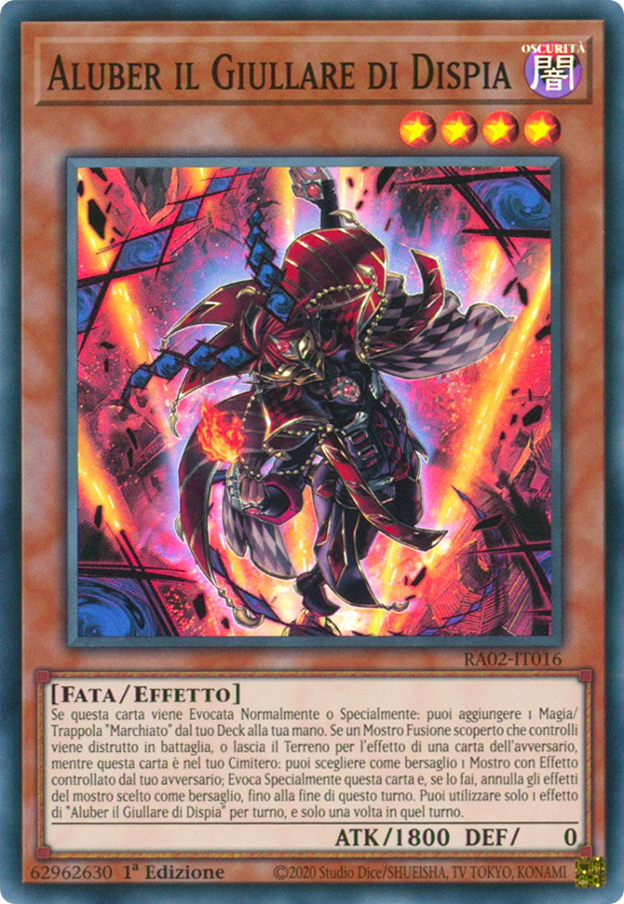 RA02-IT016 Aluber il Giullare di Dispia Super Rara 1a Edizione (IT) -NEAR MINT-