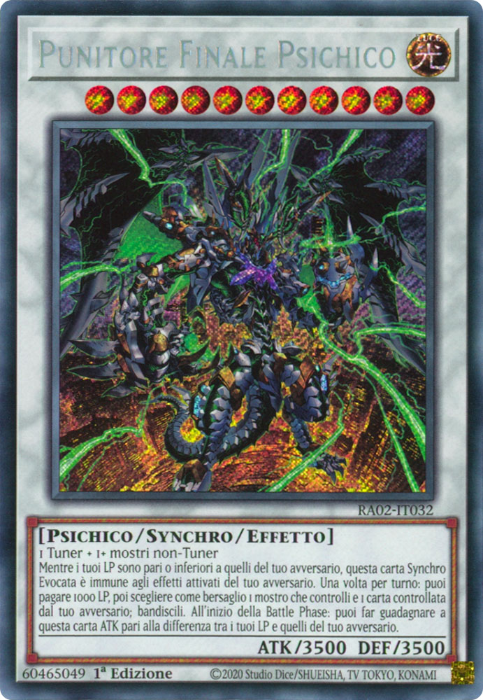 RA02-IT032 Punitore Finale Psichico Rara Segreta 1a Edizione (IT) -NEAR MINT-