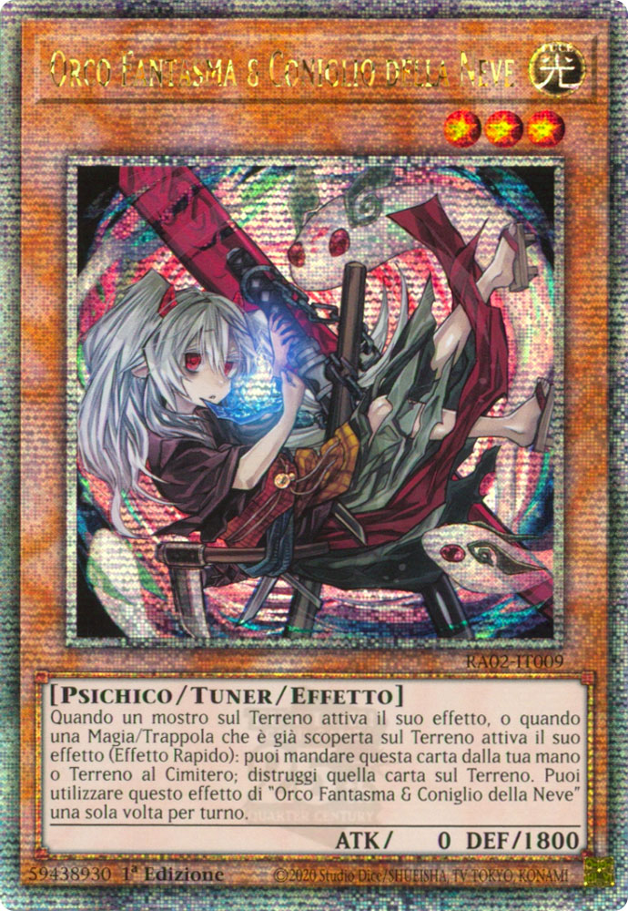 RA02-IT009 Orco Fantasma & Coniglio della Neve (Versione Alternativa) Rara Segreta Quarto di Secolo 1a Edizione (IT) -NEAR MINT-