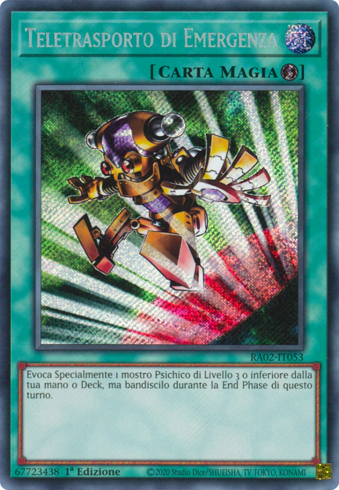 RA02-IT053 Teletrasporto di Emergenza Rara Segreta 1a Edizione (IT) -NEAR MINT-