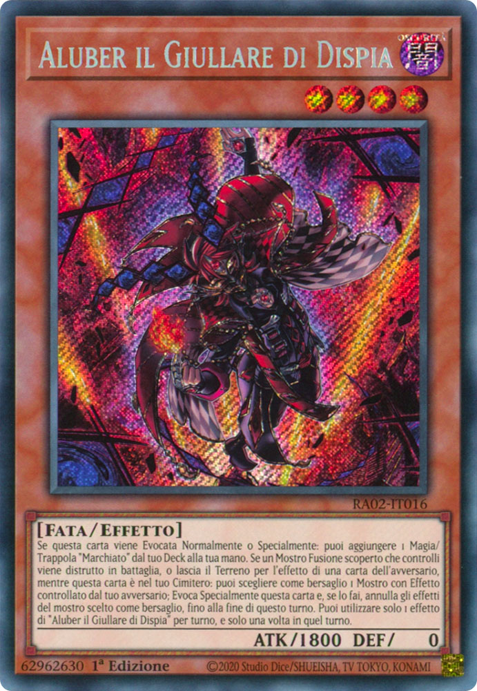 RA02-IT016 Aluber il Giullare di Dispia Rara Segreta 1a Edizione (IT) -NEAR MINT-